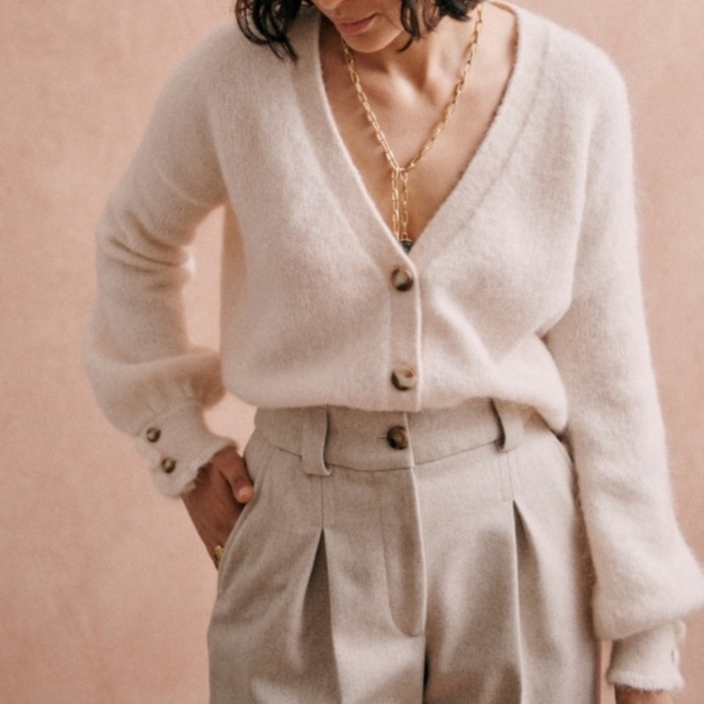 NWOT Sézane Mia cardigan in Natural cream XS. Price firm!